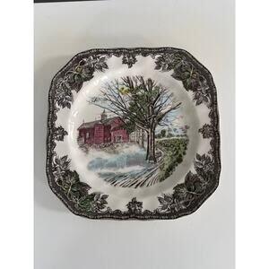 Johnson Bros. Friendly Village Autumn Mist Square Salad Plate